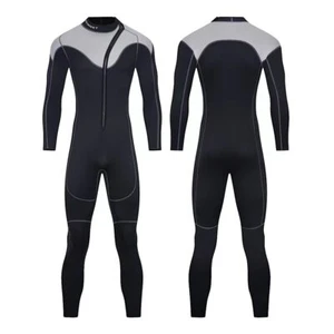 Hombres 3MM Neopreno Buceo Surf Natación en Agua Fría Mantener Caliente Cremallera Frontal EE. UU. - Imagen 1 de 13