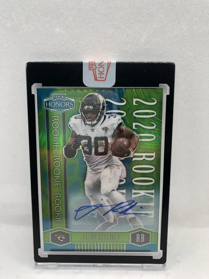 James Robinson 2020 Panini Honors Rookie Green Auto Jaguars #/10 SEALED - Image 1 of 4
