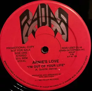 Arnie's Love – I'm Out Of Your Life 1983 Disco 12" Promo RADAR VG+ Boogie Synth - Foto 1 di 6