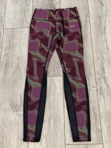 NIKE Dri-Fit Pinks, Black, Neon Yellow Fitness Pants. Inseam: 28”. Sz Sm. NEW. - Picture 1 of 7