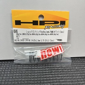 HPI Pro4 6545 Racing Shock Spring Pair White 14x25x1.5mm RS4 Pro 4 Vintage RC - Picture 1 of 3
