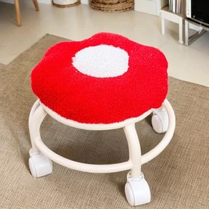 Low Roller Seat Pedicure Stool Swivel Chair Pulley Stool Barber Office Stool - Picture 1 of 43