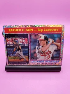 2025 Topps Heritage Father&Son JACKSON HOLIDAY #66 SILVER SPARKLE FOIL - Picture 1 of 2