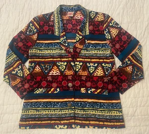 Chaqueta Blazer Ligera Floral De Colección GW Division of Graff Talla 8 EE. UU. Oficina - Imagen 1 de 10