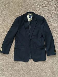 Nautica Boys Dark Blue Blazer Missing Buttons Sz 16 REG - Picture 1 of 3
