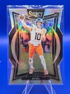 2024 Panini Select Rookie Concourse Silver Prizm Die-Cut Bo Nix #30 (RC) Broncos - Picture 1 of 2