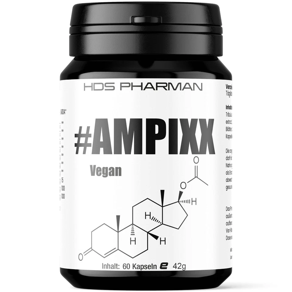 MARKENLOS 1 x T - BOOSTER 60 Kapseln Anabol Ampixx Muskelaufbau Libido wirkt Vegan Testo