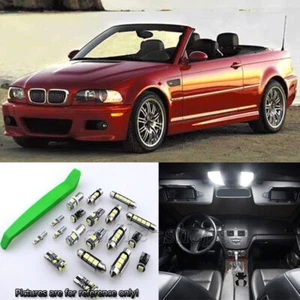 White 10pcs Interior LED Light Kit for 1999-2006 BMW 3 Series E46 + Free Tool - Picture 1 of 7