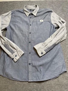 Vans Adulto Manga Larga Abotonada Algodón Cambray Camisa Hombre Talla L - Imagen 1 de 9
