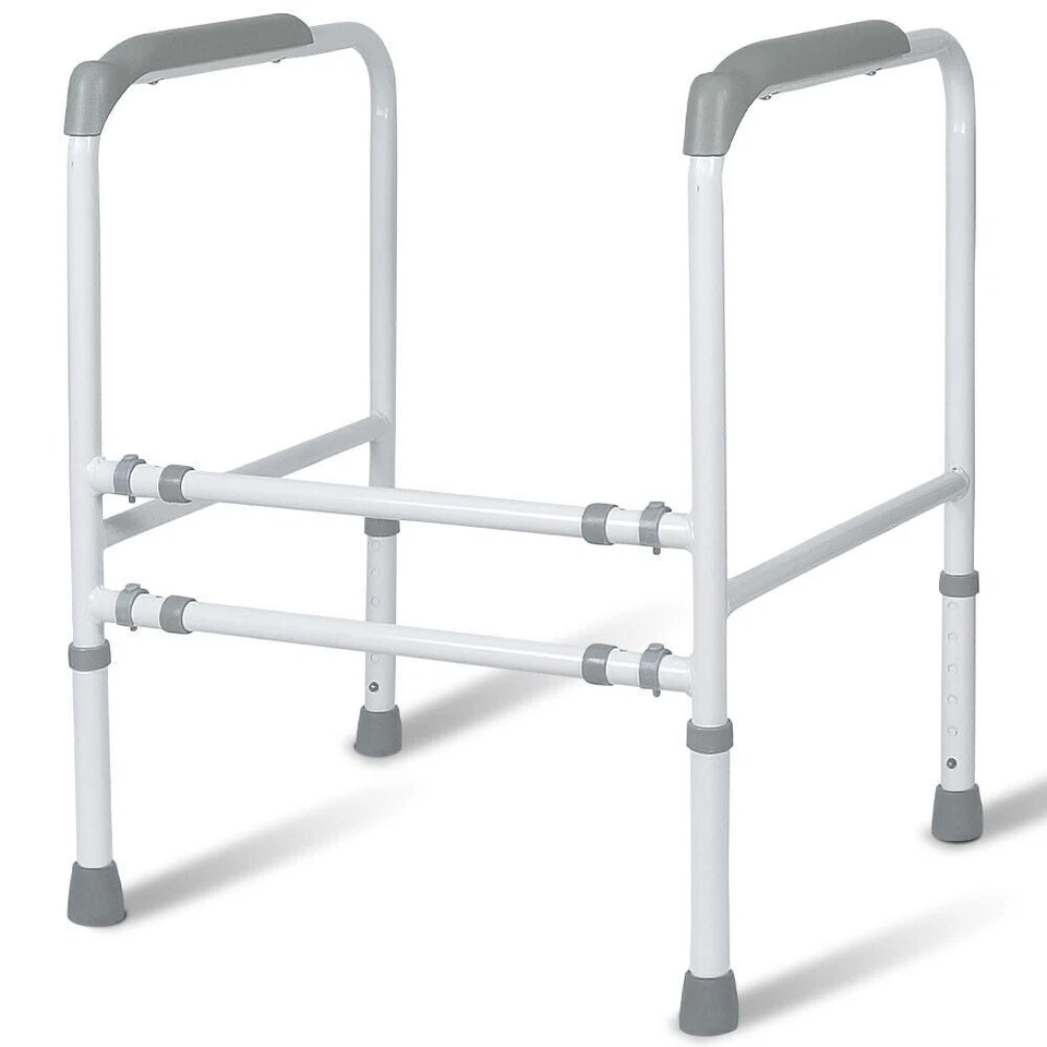 Equipmed Over Toilet Support Frame Safety Grab Aid Rail-125kg - HELSBSEQTA6A