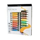 WHSmith Acrylic Colour Paints Tube Set With High-quality Pigments Pack Of 24