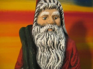Statuina Babbo Natale in ceramica dipinta a mano decorazione natalizia VIP 1989 - Foto 1 di 5