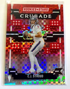 Texans C.J. Stroud Mint 2024 Panini Rookies & Stars Crusade Red Plaid Prizm - Picture 1 of 1