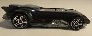 Hot Wheels Mystery Cars DC Comics 162 Batmobile Loose Black Blue Trim Car Malays - Picture 1 of 19