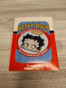 Tarjetas de juego Betty Boop Angel con lata azul coleccionable - sin abrir/con manga. - Imagen 1 de 16