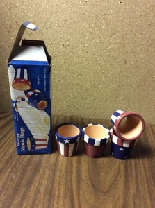 Americana Terra Cotta Napkin Rings Set (set of 8) - Picture 1 of 1