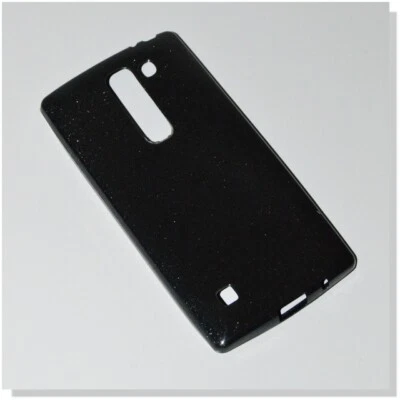 Custodia Silicone Back Case Fluo Cover Gel Glitter Sottile Lg Spirit H440 Nera - Immagine 1 di 4