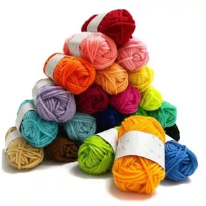 24x10g Acrylic Yarn for Crocheting, 443 Yards 24 Colors x 10g (All 443 Yards) - Picture 1 of 5