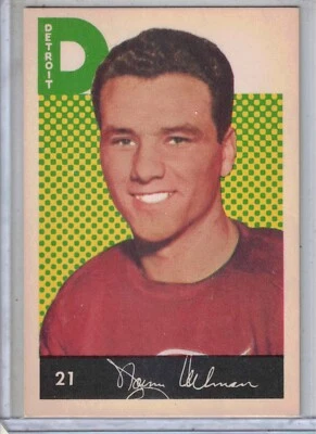 1962-63 Parkhurst hockey Norm Ullman original trading card #21 NM+ RED WINGS - Image 1 of 2