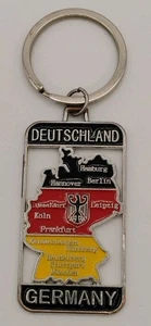 Deutschland, Germany Enameled Souvenir Keychain, Keyring - Picture 1 of 2