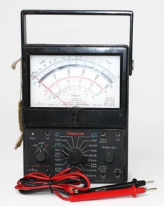 Simpson 260 Series 6XLPM Volt-Ohm-Milliammeter VTG Analog Multimeter - Tested - Picture 1 of 21