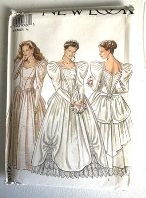 New Look 6685 Pattern Size 8-18 Uncut Wedding Gown Vintage 1980's - Image 1 of 2