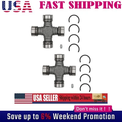 2x Premium Driveshaft Universal Joints Pair Front or Rear Moog 534G Premium - Image 1 of 4