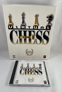 Virtual Chess 1 para Windows 95 PC MAC CD Big Box - Imagen 1 de 10