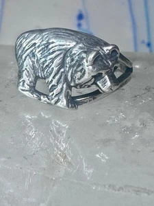 Bär Ring Vintage Band Sterling Silber Gr. 7,50 Damen Mädchen - Bild 1 von 12