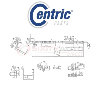 Centric Brake Hydraulic Hose for 2001-2006 Chevrolet Silverado 2500 HD 6.0L ku Foto 1 de 4
