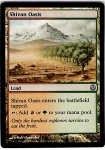 MTG Shivan Oasis Duel Decks: Phyrexia vs. the Coalition Uncommon #65 - Picture 1 of 2