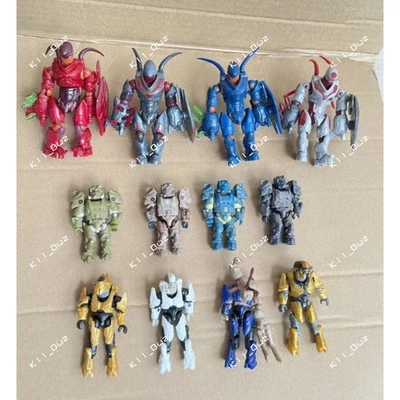 12pcs Mega Construx Bloks Halo Hunter Elite Arbiter Fallout T-60 Flood Figure - Image 1 of 4