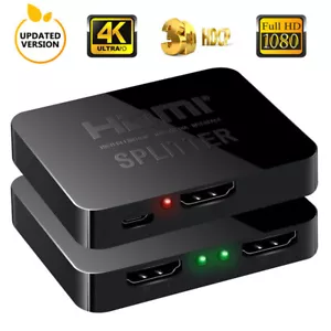 HDMI Splitter 1 In 2 Out 4K HDMI Splitter 1 zu 2 Verstärker für Full HD 1080P 3D - Bild 1 von 24