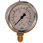 Wika Pressure Gauges - 0-4 Bar 100Mm Dia Filled 3/8" Bsp Bott 4-00366