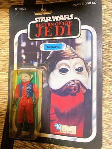 Star Wars Return of the Jedi Nien Nunb MOC UNPUNCHED Tsukuda ver. Vintage Kenner Cover
