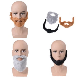 PARTY BEARD Motache Costume Fancy Dress Halloweens Fake Mtache Funny Bear QH - Picture 1 of 6