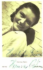 Herma Relin Original Signature On Ross Card No. 7802