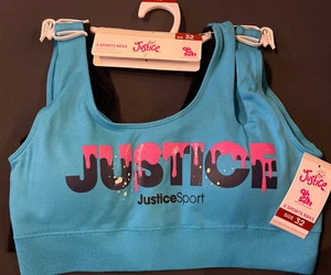 New Girl’s Justice 2 Pack Sports Bras Size: 32 - Picture 1 of 2