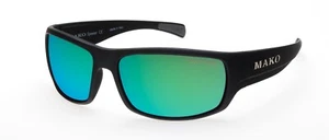 Mako Escape 9581 M01 G2H5 Matte Black/Rose Green Mirror Polarised Lens Sunglass - Picture 1 of 2