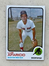1973 Topps Luis Aparicio #165 Baseball Boston Red Sox HOF Hall Of Fame