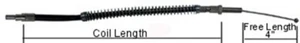 53.3" INCH black clutch cable for 1983 - 1986 softail dyna touring - Picture 1 of 1