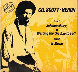 GIL SCOTT-HERON "JOHANNESBURG" FUNK MAXI 45T ARISTA 600 845 - Picture 1 of 2