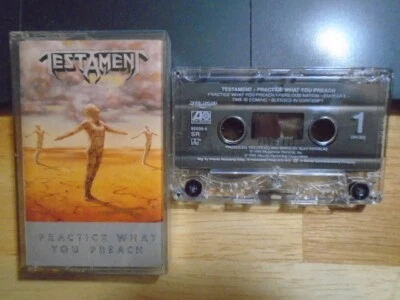 RARE OOP CLUB EDITION Testament CASSETTE TAPE Practice WYP thrash 1989 savatage - Image 1 of 2