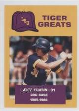 1988 McDag LSU Tigers Greats Jeffrey Yurtin #10