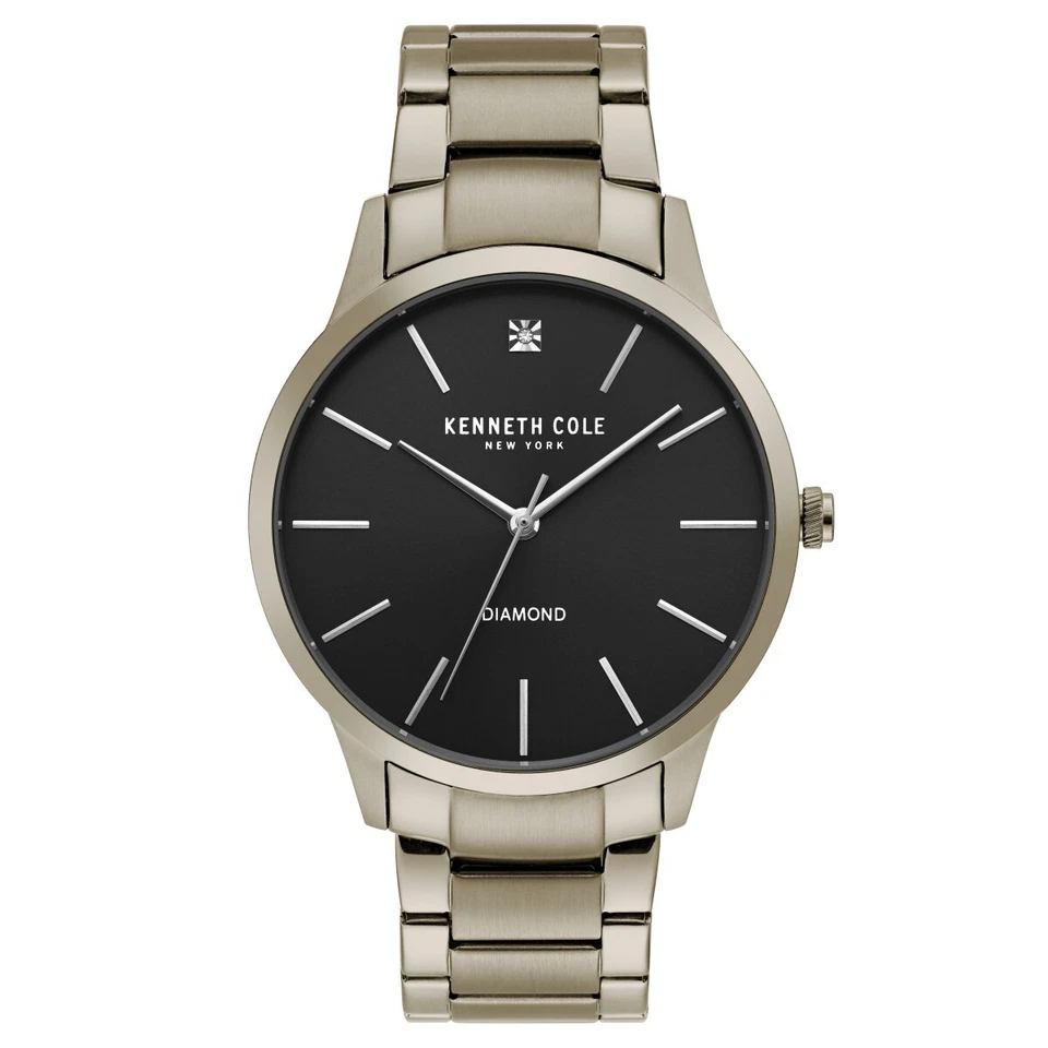 Pre Owned 8/10 Kenneth Cole KC15111014 Men's Silver Tone Stainless Steel Watch