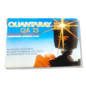 NEW QUANTARAY FLASH QA 25 QA25 Automatic Computerized Hot Shoe Mount Auto 60°  - Picture 1 of 10