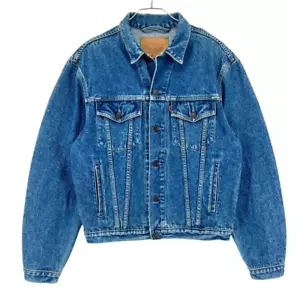 Cappotto giacca denim camionista vintage LEVI'S STRAUSS & CO uomo 70503 02 taglia S - Foto 1 di 8