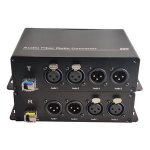 Extensores convertidor de fibra óptica de audio equilibrado XLR profesional sonido de cristal - Imagen 1 de 13