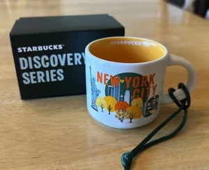 Starbucks Discovery Series New York City Christmas Ornament Demi Mug 2oz Cup - Picture 1 of 4