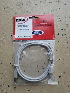 6 Foot Computer Cable E166307 AWM 2725 22/28AWG 80ºC 30V VW-1 High Speed USB2.0 - Picture 1 of 1